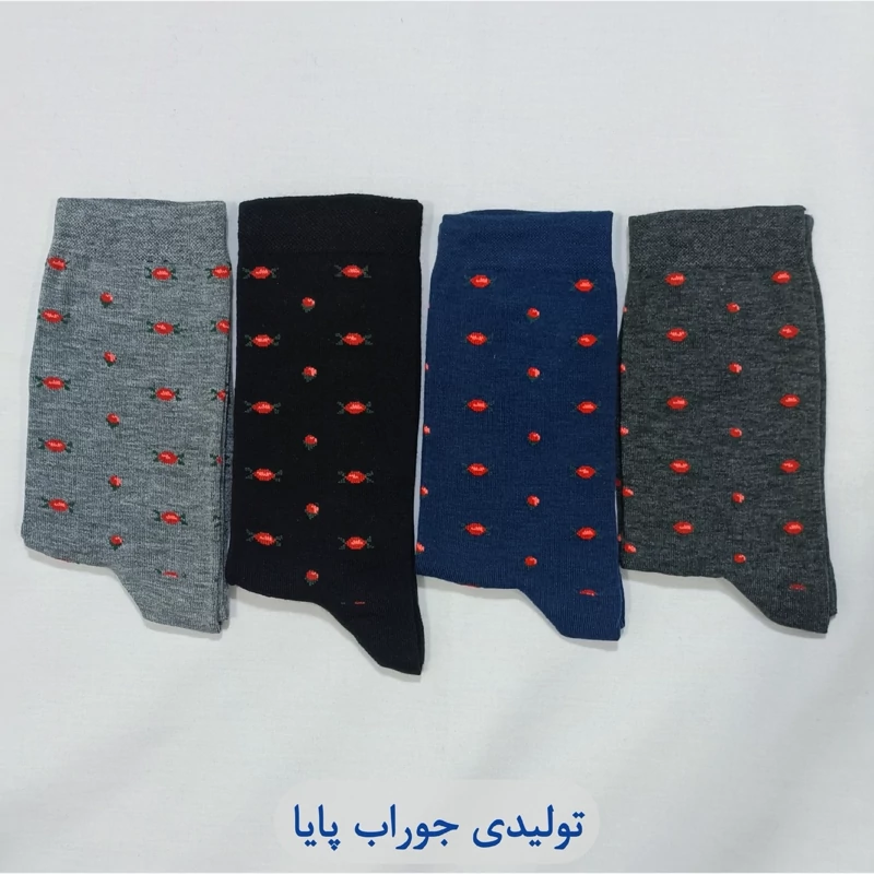 جوراب دخترانه طرح شکوفه پک 12جفتی
