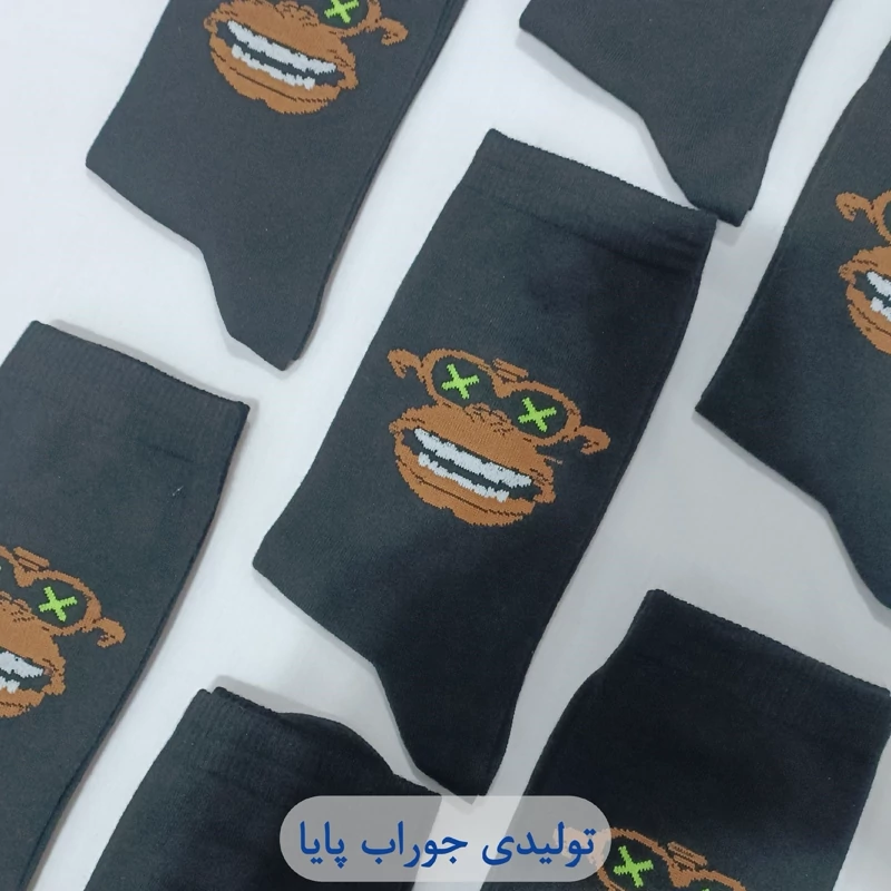 جوراب مردانه فانتزی پک 3عددیmonkey