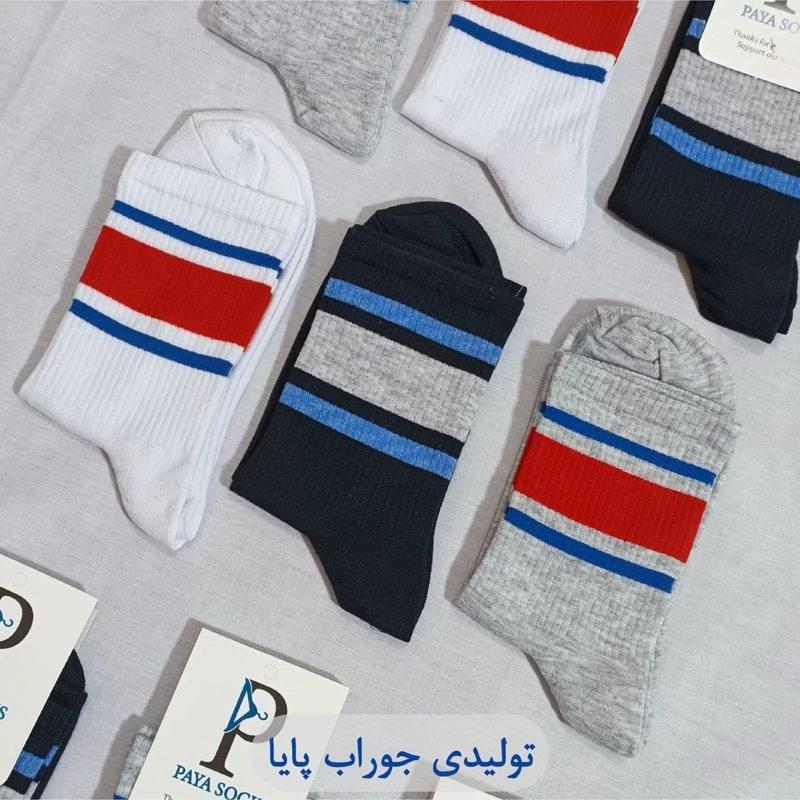 جوراب مردانه ساقدار طرح رِترو بسته 3عددی